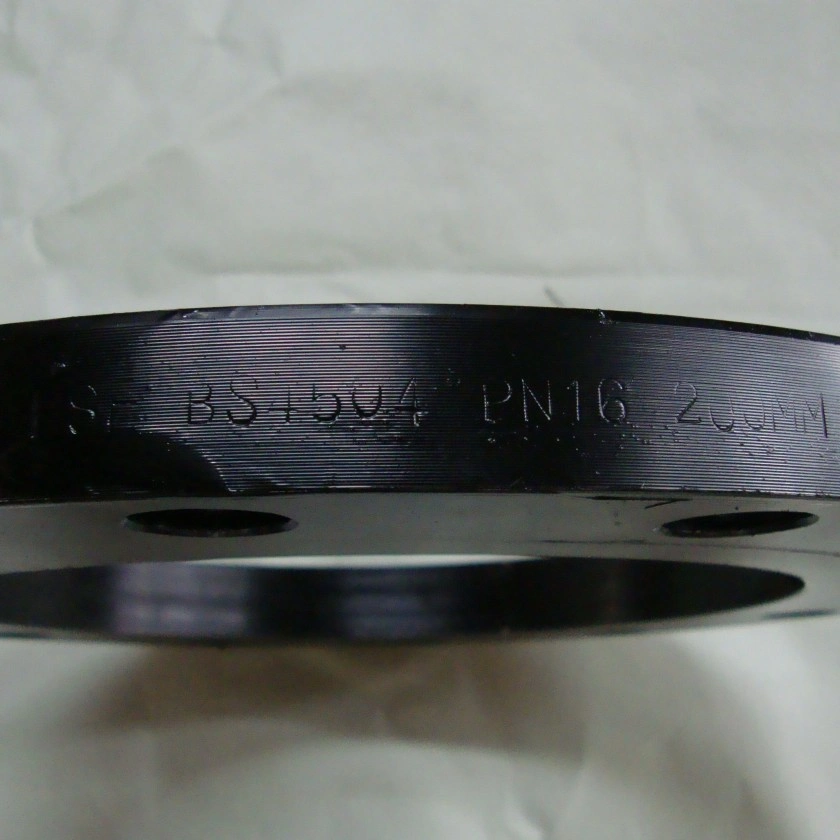 มีเครื่องหมาย "BS 4504 PN16" — หน้าแปลนมาตรฐานอังกฤษ PN16 ที่มีอัตราแรงดันสำหรับข้อต่อท่อ